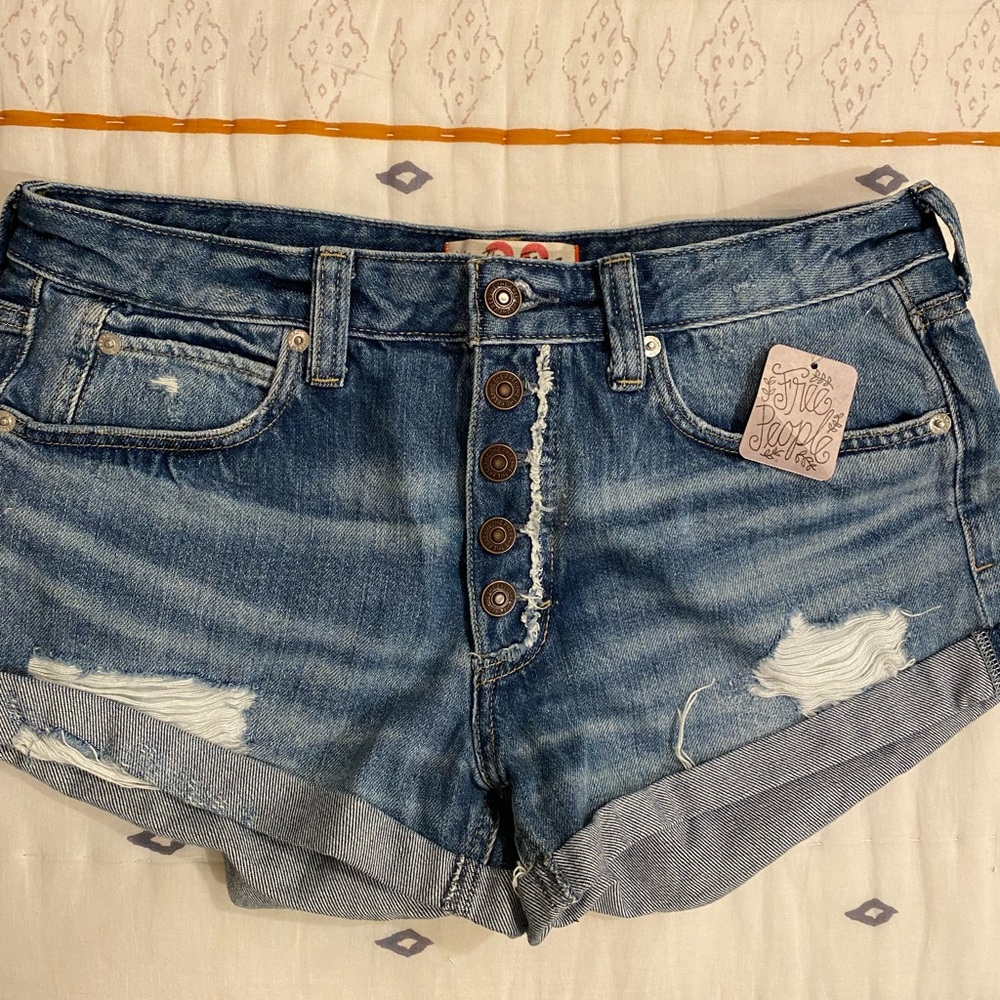Free People Jean Shorts Size 28
